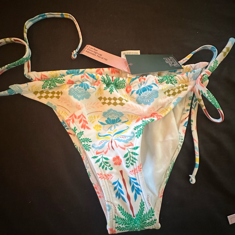 Wild Fable Floral Bikini Bottom - Multicolor